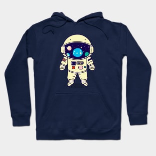 Cute Astronaut || Vector Art Space Man Hoodie